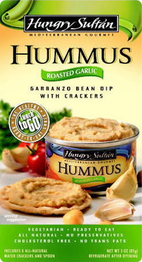 Hungry Sultan Roasted Garlic Hummus Snack Meal
